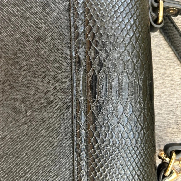 Dune London Women's Black Textured Purse e/ Top Handle and Adjustable Strap - Picture 7 of 11